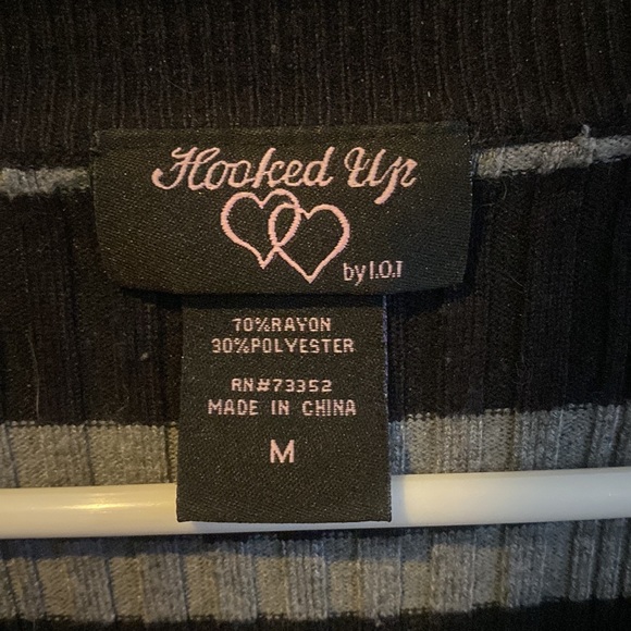 Black/Grey Womens Top - Picture 2 of 4